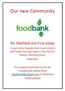 Poster for Mayfield foodbank